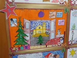 Uno de los primeros premios de este X Concurso de Dibujo de Navidad