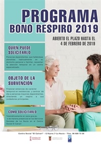 La Nucía Cartel Programa Bono Respiro 2019