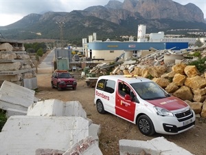 Simulacro de búsqueda esta mañana en el Campo de Entrenamiento de La Nucía