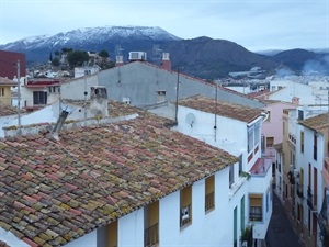 En febrero de 2018 la nieve llegó a las montañas cercanas pero no cuajó en La Nucía como en 2017