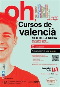 La Nucia Cartel Insc Valenciano 2º cuatri 2019