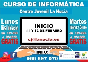 Los tres cursos de informática son gratuitos