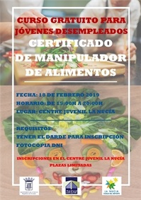 La Nucia Cartel CJ Manipulador Alimentos 2019