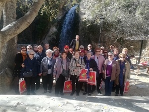 La visita turística guiada finalizó en e parque de la Favara