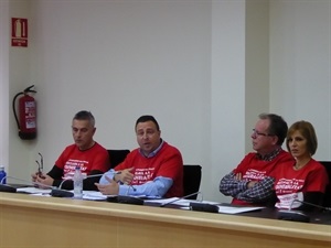 Sergio Villalba, concejal de Educación, durante su intervención