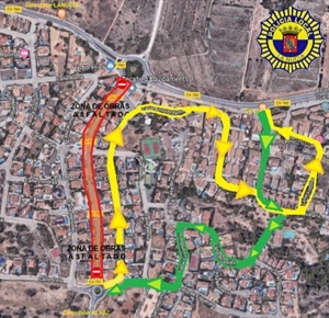 Desvíos alternativos por las obras de asfaltado