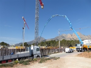 Ahora esta en fase de cimentación de la estructura del Hotel Residencia de Deportistas