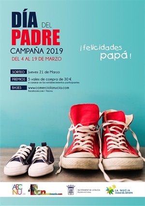 Cartel Campaña Día del Padre 2019 de La Nucía