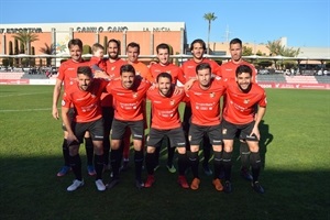 Alineación del C.F. La Nucía en el partido de ayer ante el Silla