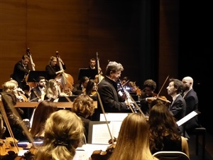 Iván Martín y Joan Enric Lluna durante la Obertura de Prokofiev