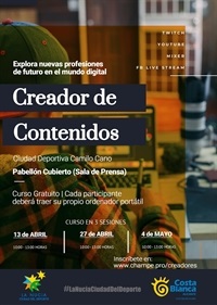 La Nucia Cartel CD curso creador contenidos