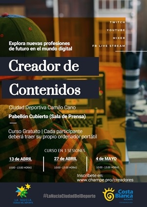 Imagen del Cartel del Curso de Creador de Contenidos