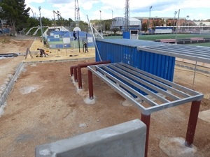 La nueva zona de Parkour y Calistenia en la Ciutat Esportiva Camilo Cano se está realizando a petición de los Corresponsales Juveniles