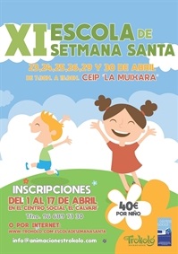 La Nucia Cartel XI Escola Setmana Santa 2019