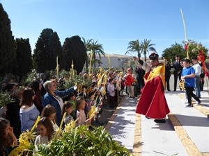 Bendición de las palmas en la Capelleta Sant Rafel