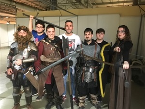 La Asociación nuciera de rol en vivo "Forja de Héroes" realizaron actividades en este Salón de Manga celebrado en IFA