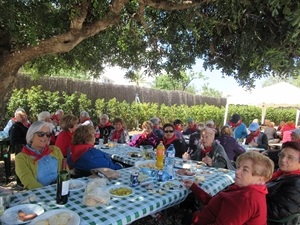 En la comida de hermandad disfrutaron del entorno del CEM Captivador