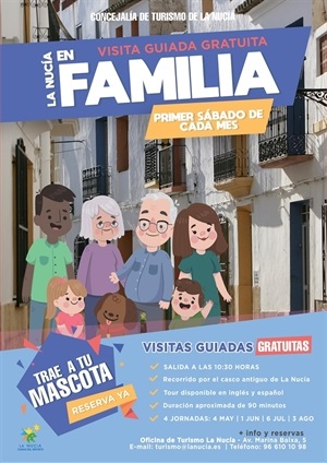 Las nuevas visitas "La Nucía en familia y con mascota" comenzará este sábado 4 de mayo