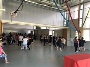 El curso se desarrolla en la Sala Tatami del Pabellón Municipal Camilo Cano