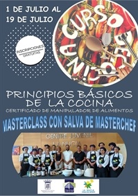 La Nucia cartel juventud curso cocina 2019