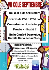 La Nucia Cartel cole septiembre 2019