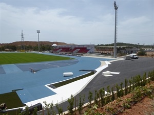 Las obras del Estadio de Atletismo se están ultimando este mes de agosto