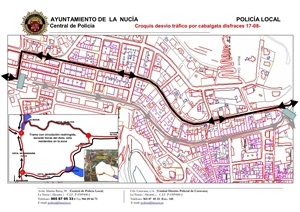 Los cortes de calles se producirán el sábado 17 de agosto con motivo de la Gran Cabalgata de Disfraces