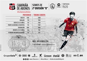 Los abonos de temporada y las entradas para este debut en Segunda B de CF La Nucia ya están a la venta