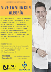 La Nucia cartel Lab_Nucia conferencia motivacional 2019