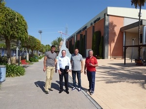 Jean Gracia, secretario general MAU, Raúl Chapado, pte. RFEA, Luís de Carlos, director gral. RFEA y Sergio Villalba, concejal de Deportes