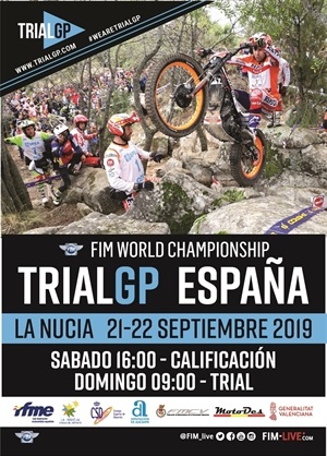 Cartel del Mundial de Trial en La Nucía