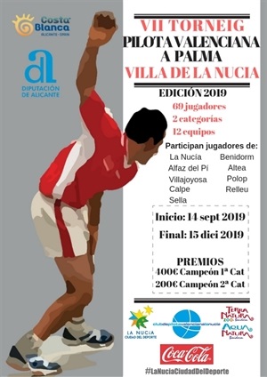 Cartel del VII Torneig de Pilota Valenciana de La Nucia