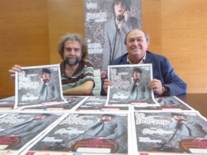 Sergio Sempere, director de la obra y Pedro Lloret, concejal de Cultura