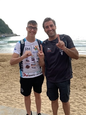 Miguel Bou y Jonás Marín celebrando un triunfo esta temporada