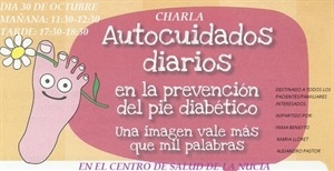 La charla sobre el Pie Diabético es totalmente gratuita y habrá dos sesiones mañana y tarde con el mismo contenido