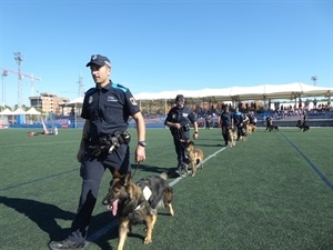 En esta exhibición también estuvieron los ganadores de las II Distinciones Nacionales a  Guías, Perros y Unidades Caninas