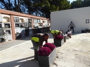 La jardinería se está ultimando estos días