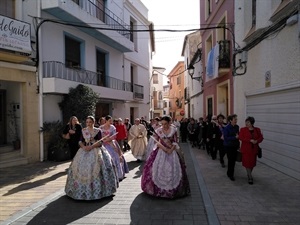 La corte de honor de 2019 durante la procesión