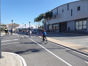 Escolares del municipio en las clases de Educación Vial del Parque Municipal de Tráfico de la Ciutat Esportiva Camilo Cano