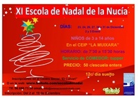 La Nucia cartel escola de nadal 2019