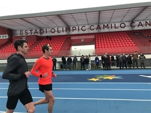 El campeón y subcampeón olímpico de Triatlón han valorado muy positivamente el Estadio de Atletismo de La Nucía