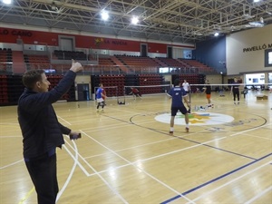 Peter Gade es ex nº1 del mundo y referente mundial del bádminton durante este stage