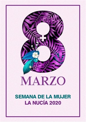 Cartel de la Semana de la Mujer de La Nucía 2020