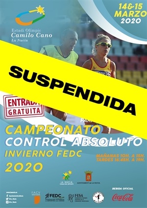 La prueba de Atletismo también ha sido suspendida