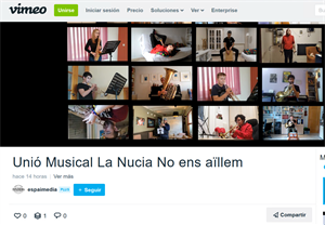 El vídeo se ha subido a la red VIMEO