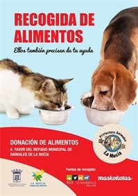 La Nucia cartel protec animal campaña donacion pienso 2020