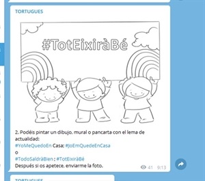 A través de Skype o Telegram las familias reciben las tareas