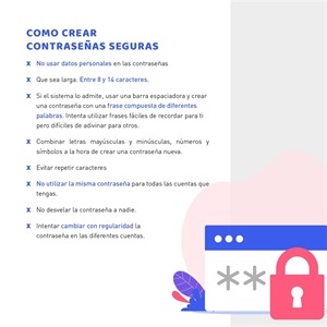 La seguridad y contraseñas es un aspecto clave para "navegar" en internet y redes sociales