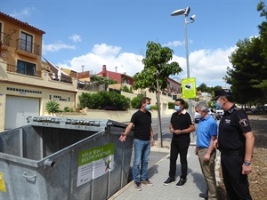 Javier Burrueco, jefe de la Policía Local, Agustín Expósito, Jefe Servicio FOBESA La Nucía, Serafín López, concejal de Seg. Ciudadana y Bernabé Cano, alcalde de La Nucía