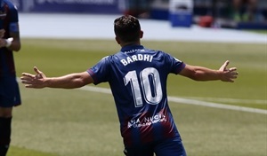 el Levante U.D. lleva el logo de “La Nucía, Ciudad del Deporte” en sus camisetas para los últimos 11 partidos de liga